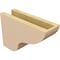 Ekena Millwork 4"W x 12"D x 8"H Classic Greensboro Rough Cedar Woodgrain TimberThane Corbel, Primed Tan CORUR04X12X08GRNRCPR - alternate 5